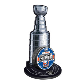 Mustang Puk New York Islanders NHL Stanley Cup Champions Puck Stand