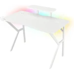 Genesis Holm 320 RGB / Herní stůl / bílý / D:120cm / Š:60cm / V:75cm (NDS-1802)