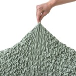 Bielastické potahy FUCO biobavlna mátové dvojkřeslo (š. 120 - 160 cm)