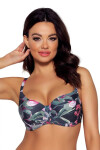 Dámská plavková podprsenka SK-167 Tmavě modrá s květy - Ava 85E