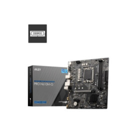 MSI MB Sc LGA1700 PRO H610M-G, Intel H610, 2xDDR5, 1xDP, 1xHDMI, 1xVGA, mATX EDF_2648261