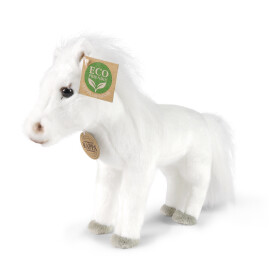 Plyšový kůň bílý 24 cm, ECO-FRIENDLY