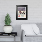 Mustang Obraz v rámu Chicago Blackhawks NHL Montreal Canadiens Program Cover Forum Sports Magazine Montreal vs. Chicago