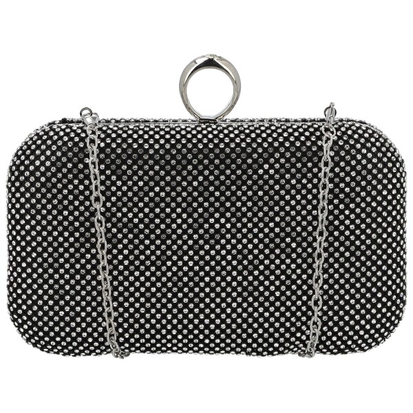 Luxusní plesová kabelka Moon Fanni, černá