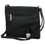 Stylová dámská koženková crossbody kabelka Walida, černá