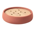 Spirella SVEN mýdlenka starorůžová / polyresin / dřevo (7610583218568)