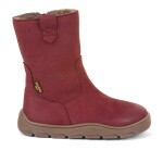 Dívčí zimní barefoot kozačky ZERU TEX BOOT Bordeaux, Froddo, G3160242-4, červená - 30