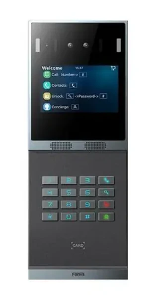 Fanvil i66 černá, šedá / IP video vrátný / rozpoznávání obličeje / 4" displej / PoE / IP66 (I66)