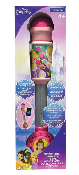 Lexibook svítící trendy mikrofon Disney princezny s melodiemi - Alltoys Lexibook