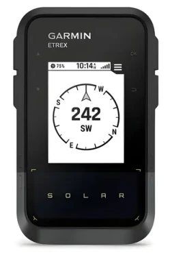Garmin eTrex Solar / GPS turistická navigace / Solar + Li-Ion / Multi-GNSS / IPX7 / 1 800 h výdrž (010-02782-00)