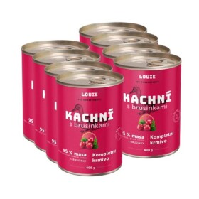 Louie konzerva Kachní s brusinkami 8x400g
