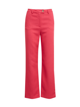 Tmavě růžové dámské flared fit kalhoty ORSAY
