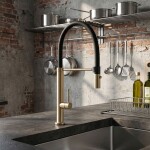 REA - Kuchyňská baterie Viera - gold brush REA-B4852