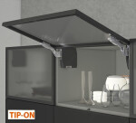 Blum Sada Aventos HK-S ALU Tip-On mechanismus: silný, krytka: šedá světlá (BLAHKS_35)