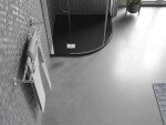 MEXEN - Bert čtvrtkruhová sprchová vanička SMC 90 x 90 cm, černá 4KR709090