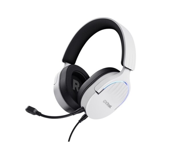 TRUST Herní sluchátka GXT 490W FAYZO, USB, bílá EDF_1667328