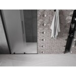 MEXEN/S - Velar L posuvné sprchové dveře 120, dekor, černá - 871-120-003-31-66 871-120-003-31-70