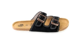 Dámské barefoot korkové pantofle černé 41