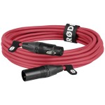 Omnitronic 30220903 XLR propojovací kabel [1x XLR zástrčka 3pólová - 1x XLR zásuvka 3pólová] 3.00 m červená