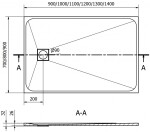 MEXEN - Bert obdélníková sprchová vanička SMC 100 x 70, bílá 4K107010