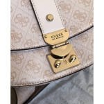 Outlet - GUESS kabelka Florence Mini Shoulder Bag Krémová
