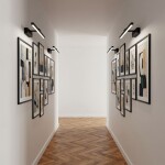 Koupelnové nástěnné LED svítidlo APP1866-1W 40 cm Black OSW-66022