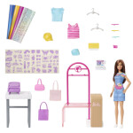 Barbie módní design studio s panenkou