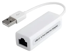 PremiumCord adaptér USB2.0 na RJ45 bílá / Adaptér / USB 2.0 na RJ45 / 10/100 Mbit / Realtek (kuethernet4)