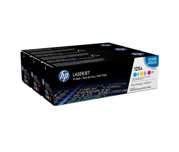 HP 125A CMY 3-pack LJ Toner Cart, CF373AM (1,400 / 1,400 / 1,400 pages) EDF_692475