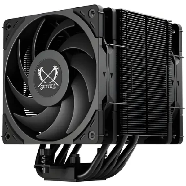 Scythe Mugen 6 Dual Fan Black Edition / Chladič CPU / 2× 120 mm PWM / 300–2000 rpm / LGA1700 / AM5 (SCMG-6000DBE)