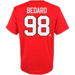Outerstuff Dětské tričko Connor Bedard #98 Chicago Blackhawks Player Name Number Red Velikost: Dětské let)