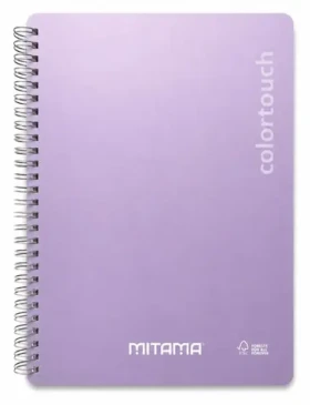 Mitama i-Note fialová / Spirálový sešit / 18,5×24 cm / čistý / 90 listů (62278-90211)