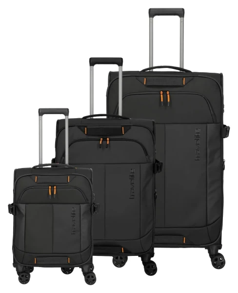 Travelite Briize S,M,L Black S: 33 l / M: 62/67 l / L: 86/92 L TRAVELITE-91040-01