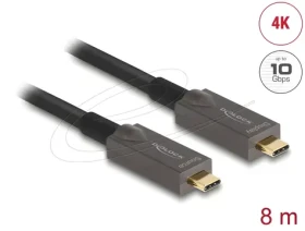 DeLock Aktivní optický kabel USB-C 8 m / Kabel USB-C / Video 4K / Data / PD (84147)