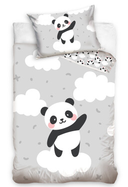 Povlečení do postýlky Panda na Obláčku