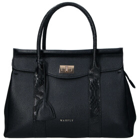 Trendy dámská koženková kabelka do ruky Camila, černá