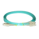 XtendLan FO patch SC-SC / Optický patch kabel / 2 m / Multimode 50/125 OM3 / Duplex / LS0H (FOP-SCSC-D-2-50-OM3)
