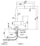 PAFFONI - Light Dřezová baterie s výsuvnou sprškou, chrom LIG285CR-MET
