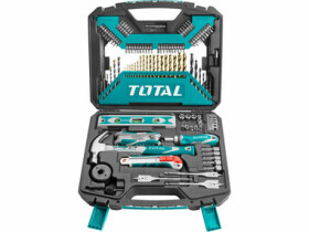 TOTAL-TOOLS Sada nářadí a vrtáků 120ks / HSS (THKTAC01120)