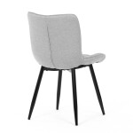 Jídelní židle, šedá, látka, HC-462 SIL2