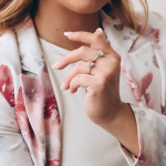 LUNICA Stříbrný zásnubní prsten RŮŽOVÉ SRDCE Velikost prstenu: 5 (EU: 49-50) 0531_5