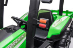 Mamido Dětský elektrický traktor s přívěsem BLT zelený