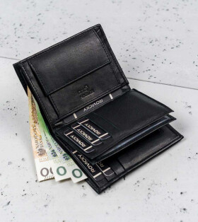 Pánské peněženky [DH] 0800 D BLACK jedna velikost