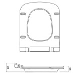 CERSANIT - Set C59 SYSTEM 40 MECH MZ120 DUR SC EO, tlačítko chrom lesk M S701-830