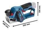 BOSCH GHO 12V-20 Professional + 2x aku / Aku Hoblík / 12V / 2x baterie (06015A7001)