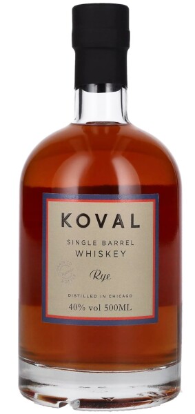 Koval RYE Whiskey 40% 0,5 l (holá lahev)