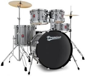 Premier Revolution 22" 5pc Drum Kit Gunmetal Sparkle