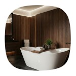 REA - Zrcadlo LED 70x70cm TOP HOM-01519