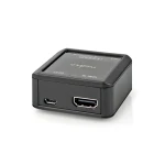 Nedis Audio převodník HDMI na audio antracit / Převodník / HDMI vstup / RCA + 3.5mm výstup / 192kHz (ACON3415AT)