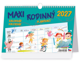 Kalendář stolní 2027 - MAXI RODINNÝ plánovací